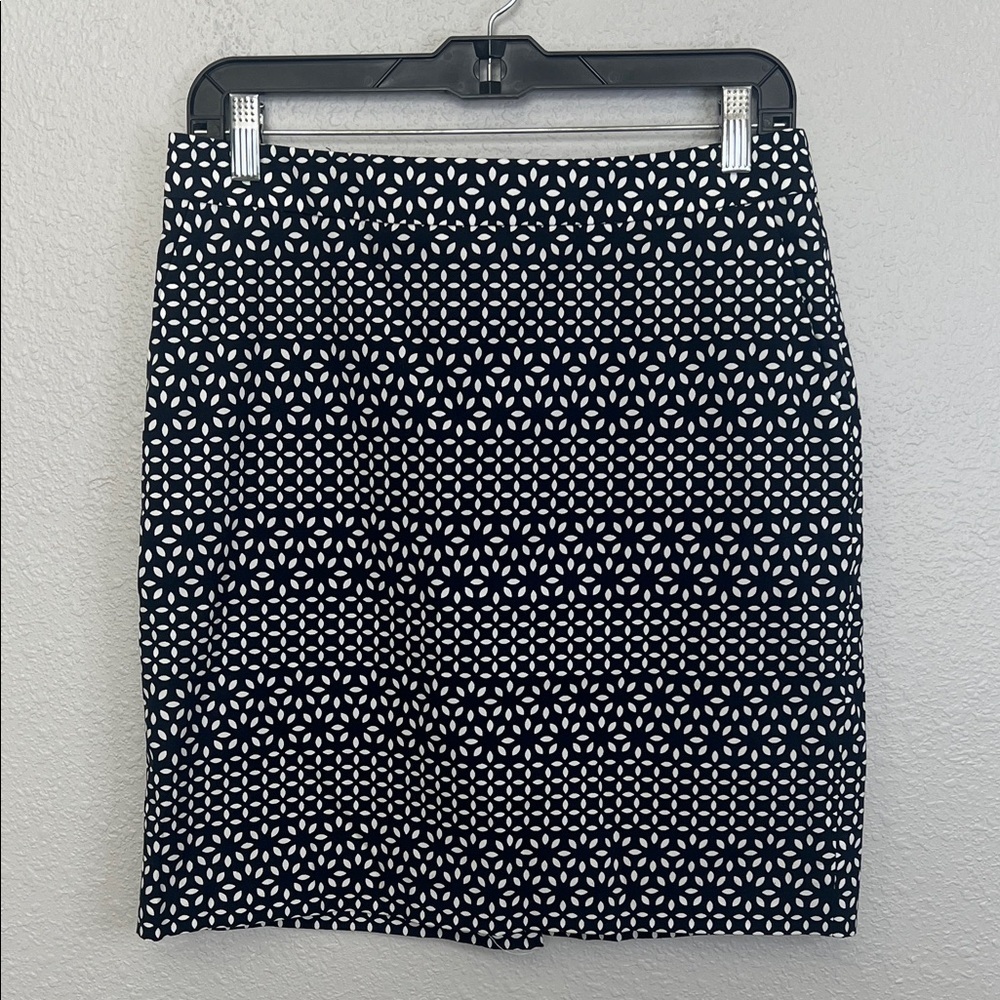 Brooks Brothers Cotton Pencil Skirt Blue/White Size 4